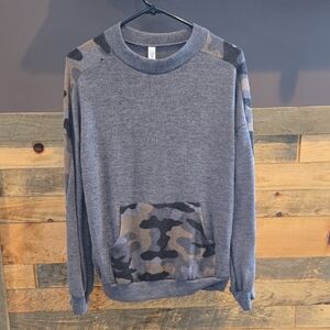 Gray Camo Women's Long Sleeve